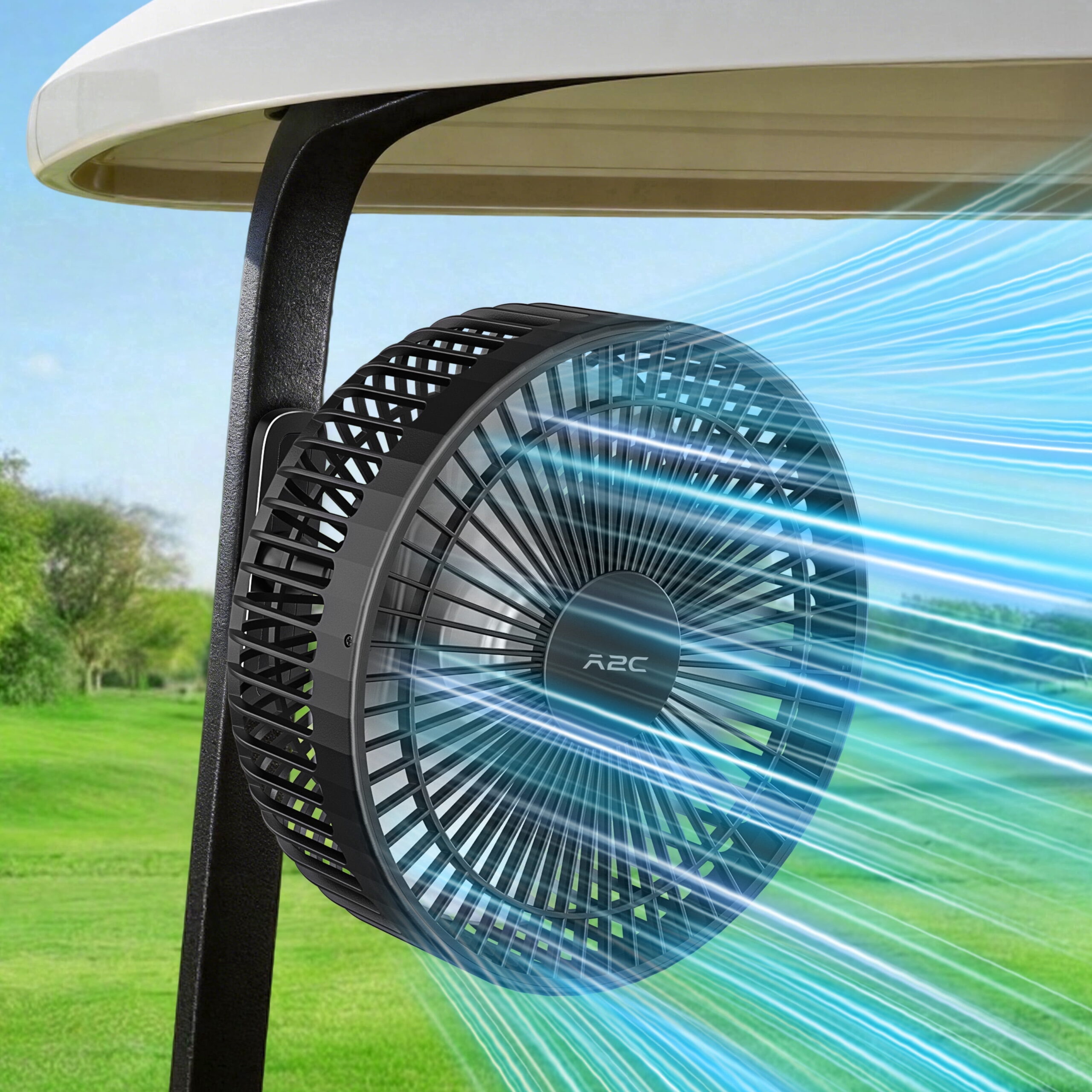 A2C Rechargeable Magnetic Golf Cart Fan