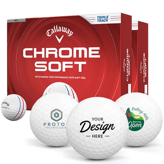 Callaway Chrome Soft Triple Track Golf Balls (Double Dozen)