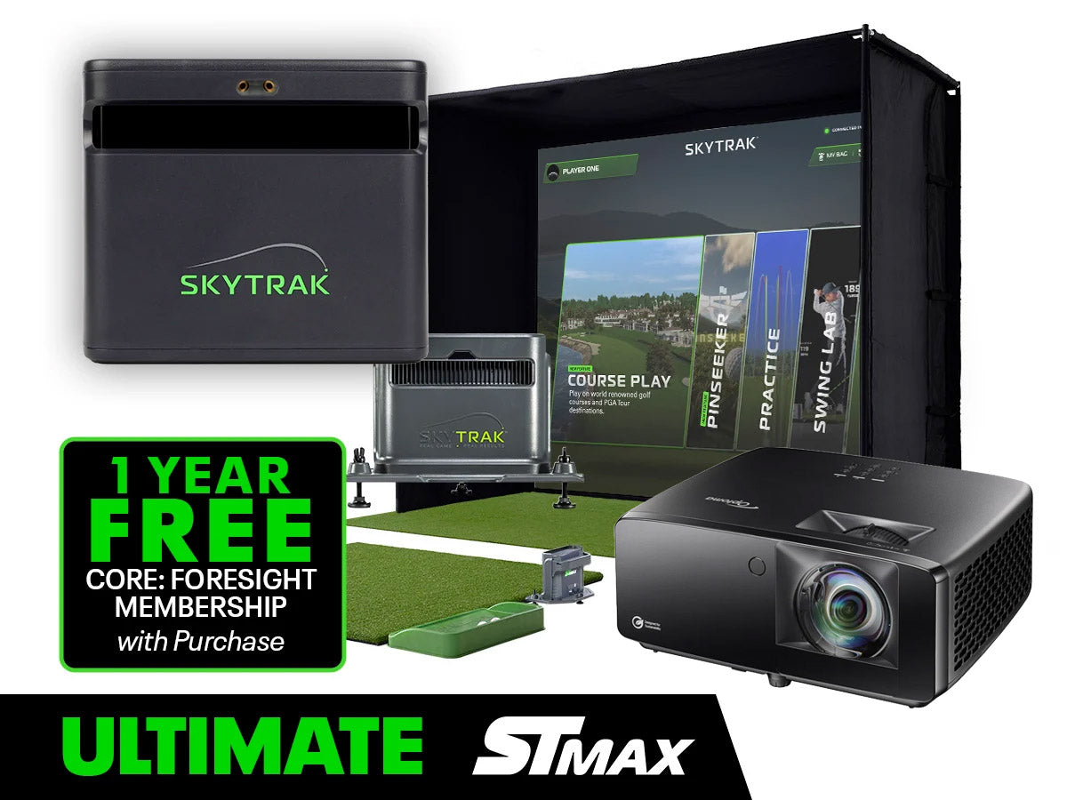 SkyTrak ST MAX Golf Simulator — Ultimate Studio Package